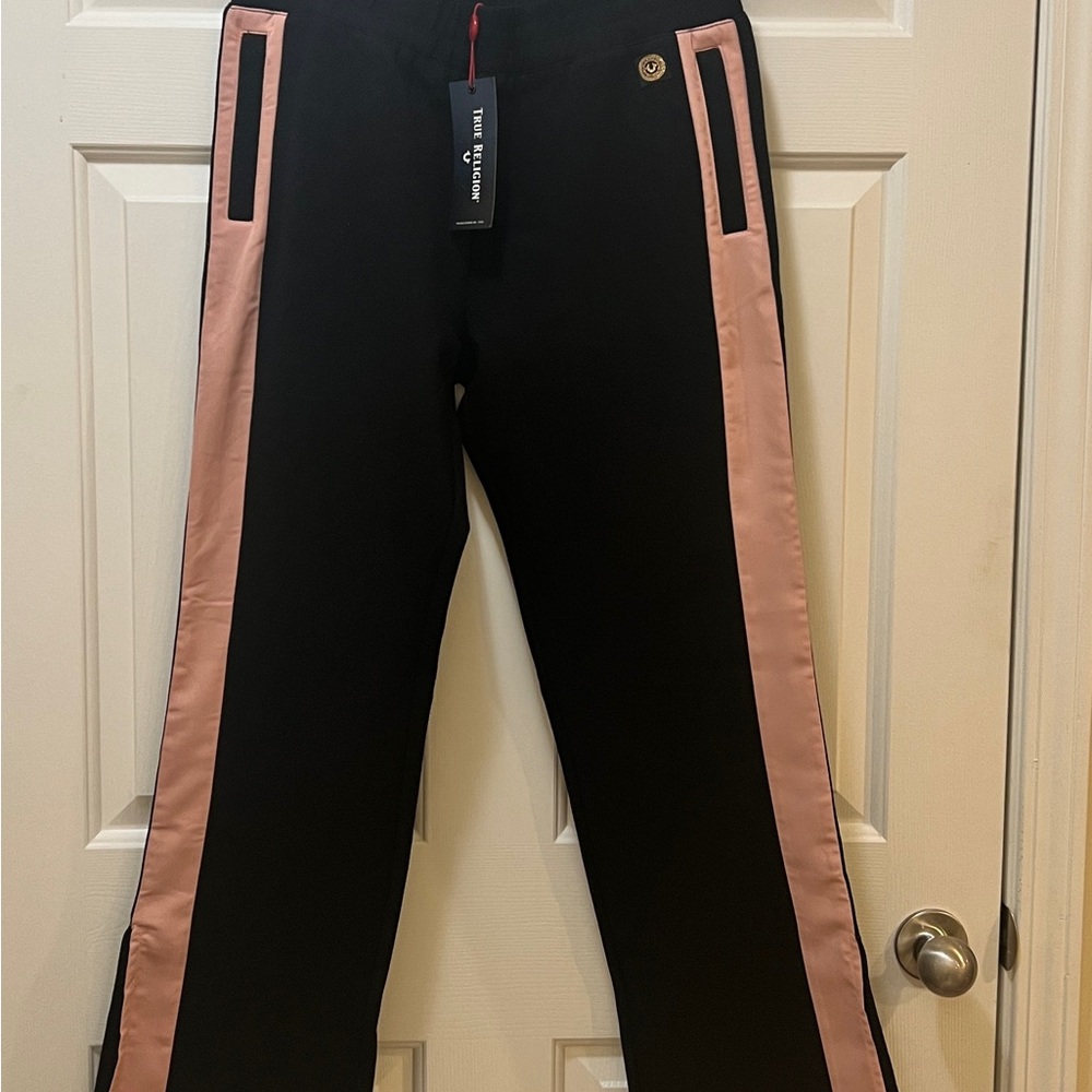 True Religion Black Track Pants